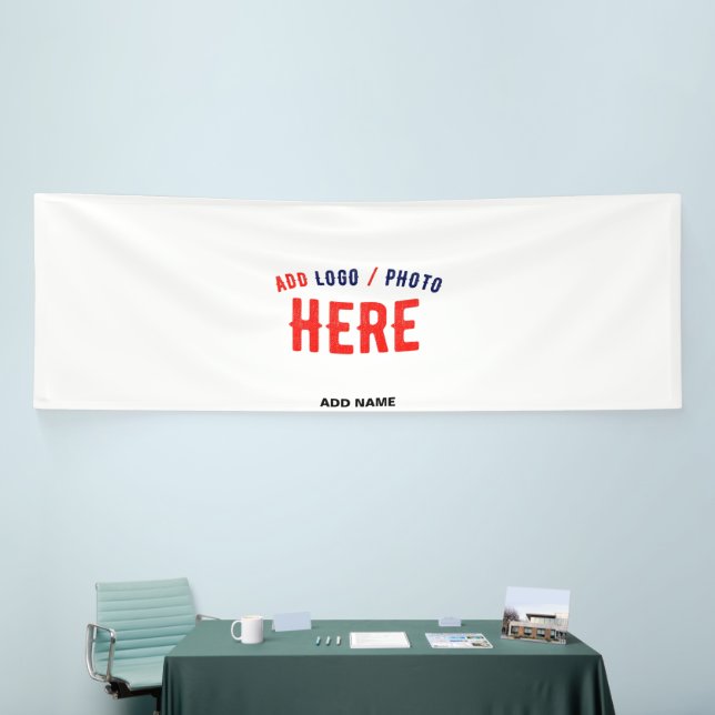 STYLISH MODERN CUSTOMIZABLE WHITE VERIFIED BRANDED BANNER (Tradeshow)
