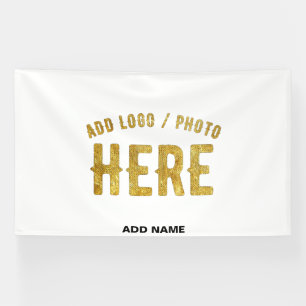 STYLISH MODERN CUSTOMIZABLE WHITE VERIFIED BRANDED BANNER
