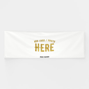 STYLISH MODERN CUSTOMIZABLE WHITE VERIFIED BRANDED BANNER