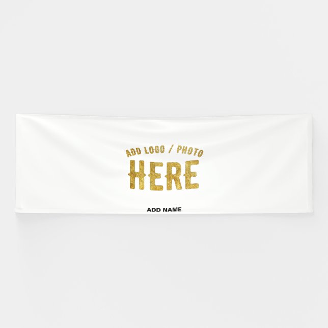 STYLISH MODERN CUSTOMIZABLE WHITE VERIFIED BRANDED BANNER (Horizontal)