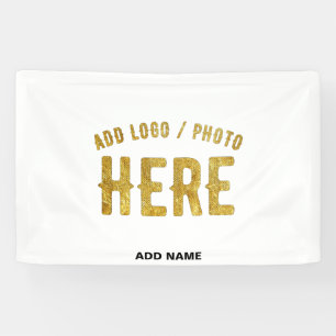 STYLISH MODERN CUSTOMIZABLE WHITE VERIFIED BRANDED BANNER