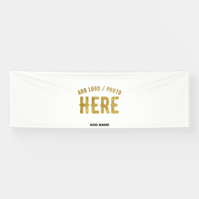 STYLISH MODERN CUSTOMIZABLE WHITE VERIFIED BRANDED BANNER (Horizontal)