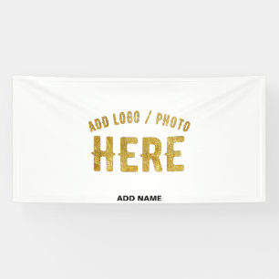 STYLISH MODERN CUSTOMIZABLE WHITE VERIFIED BRANDED BANNER