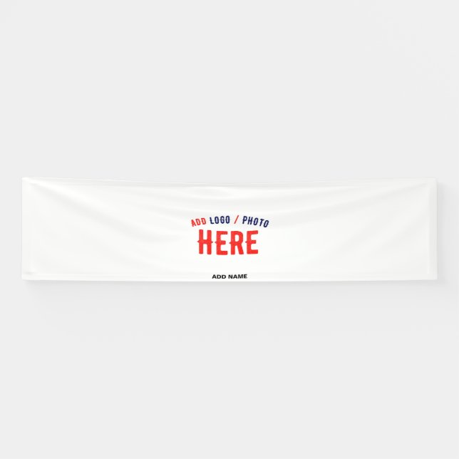 STYLISH MODERN CUSTOMIZABLE WHITE VERIFIED BRANDED BANNER (Horizontal)
