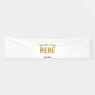 STYLISH MODERN CUSTOMIZABLE WHITE VERIFIED BRANDED BANNER