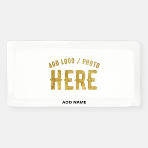 STYLISH MODERN CUSTOMIZABLE WHITE VERIFIED BRANDED BANNER