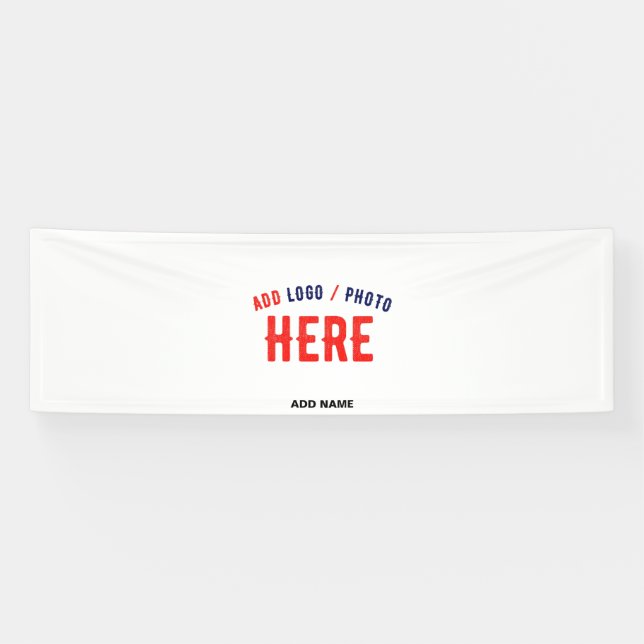 STYLISH MODERN CUSTOMIZABLE WHITE VERIFIED BRANDED BANNER (Horizontal)