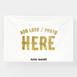 STYLISH MODERN CUSTOMIZABLE WHITE VERIFIED BRANDED BANNER