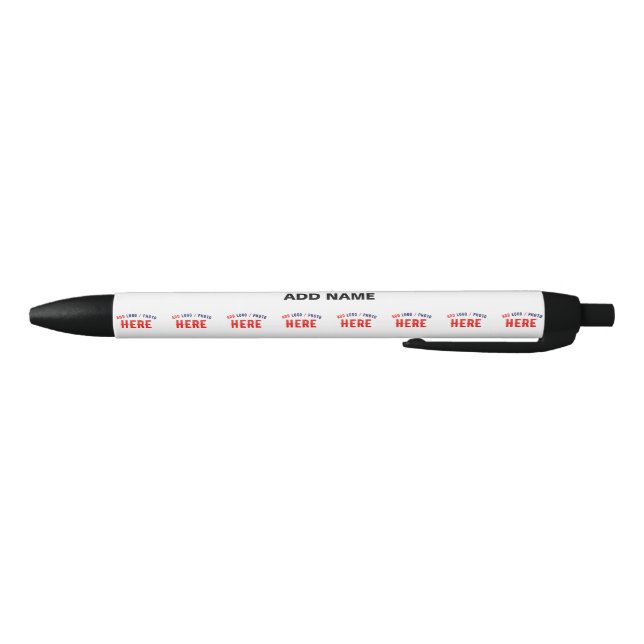 STYLISH MODERN CUSTOMIZABLE WHITE VERIFIED BRANDED BLUE INK PEN (Bottom)