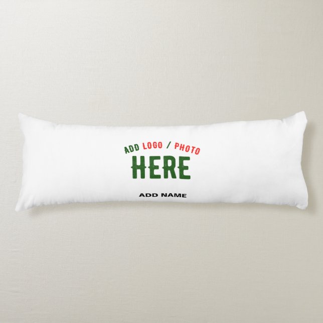 STYLISH MODERN CUSTOMIZABLE WHITE VERIFIED BRANDED BODY CUSHION (Front)