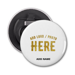 STYLISH MODERN CUSTOMIZABLE WHITE VERIFIED BRANDED BOTTLE OPENER