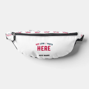 STYLISH MODERN CUSTOMIZABLE WHITE VERIFIED BRANDED BUM BAGS