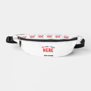 STYLISH MODERN CUSTOMIZABLE WHITE VERIFIED BRANDED BUM BAGS