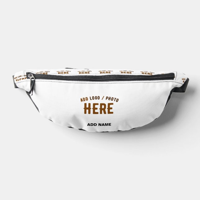 STYLISH MODERN CUSTOMIZABLE WHITE VERIFIED BRANDED BUM BAGS (Lay Down)