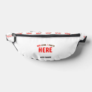 STYLISH MODERN CUSTOMIZABLE WHITE VERIFIED BRANDED BUM BAGS