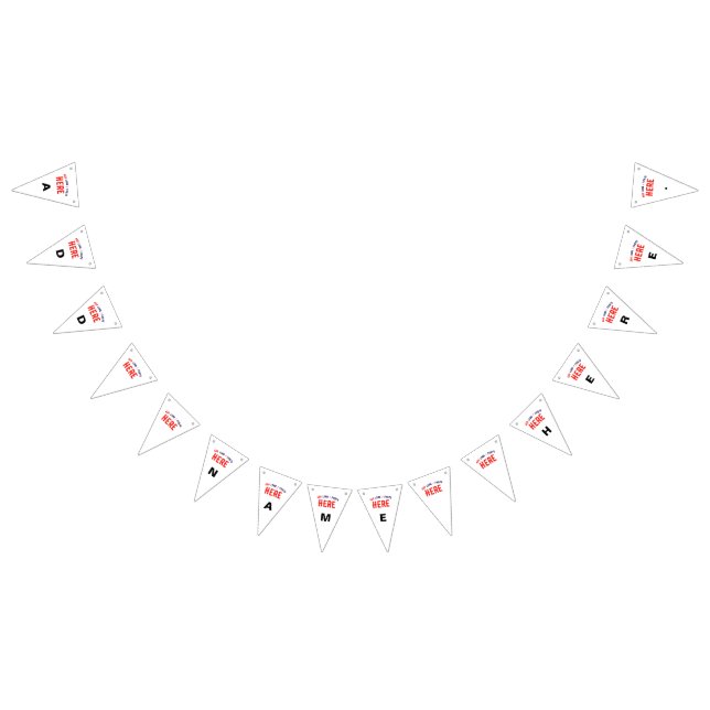 STYLISH MODERN CUSTOMIZABLE WHITE VERIFIED BRANDED BUNTING  (All)