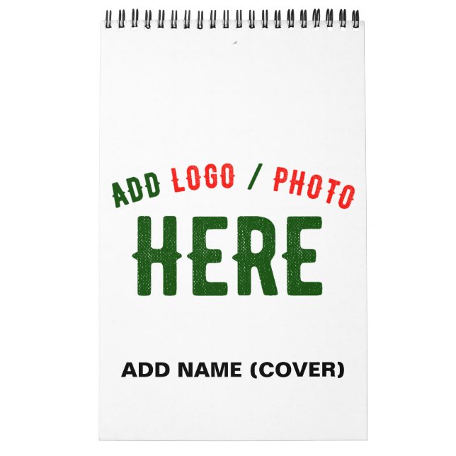 STYLISH MODERN CUSTOMIZABLE WHITE VERIFIED BRANDED CALENDAR (Cover)