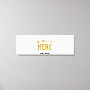 STYLISH MODERN CUSTOMIZABLE WHITE VERIFIED BRANDED CANVAS PRINT