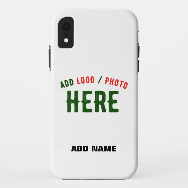 STYLISH MODERN CUSTOMIZABLE WHITE VERIFIED BRANDED Case-Mate iPhone CASE (Back)
