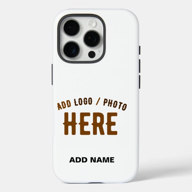 STYLISH MODERN CUSTOMIZABLE WHITE VERIFIED BRANDED Case-Mate iPhone CASE (Back)