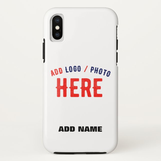 STYLISH MODERN CUSTOMIZABLE WHITE VERIFIED BRANDED Case-Mate iPhone CASE (Back)