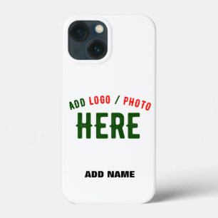 STYLISH MODERN CUSTOMIZABLE WHITE VERIFIED BRANDED iPhone 13 MINI CASE
