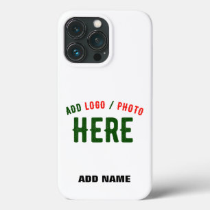 STYLISH MODERN CUSTOMIZABLE WHITE VERIFIED BRANDED iPhone 13 PRO CASE
