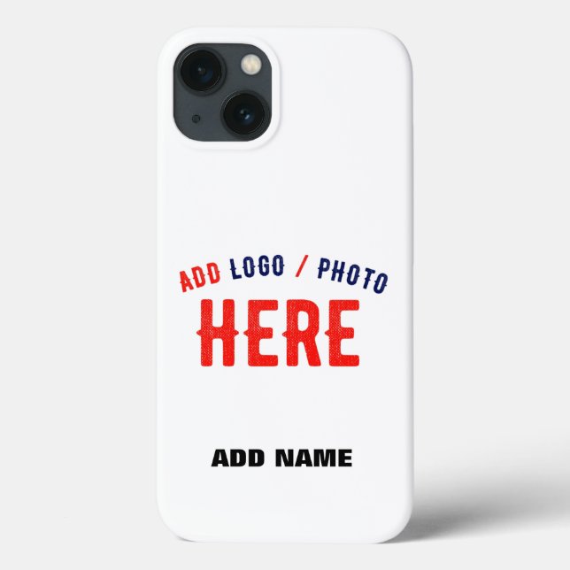 STYLISH MODERN CUSTOMIZABLE WHITE VERIFIED BRANDED Case-Mate iPhone CASE (Back)