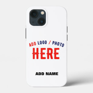 STYLISH MODERN CUSTOMIZABLE WHITE VERIFIED BRANDED iPhone 13 MINI CASE