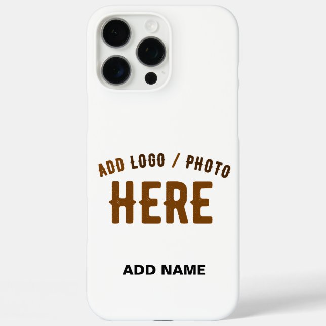 STYLISH MODERN CUSTOMIZABLE WHITE VERIFIED BRANDED Case-Mate iPhone CASE (Back)