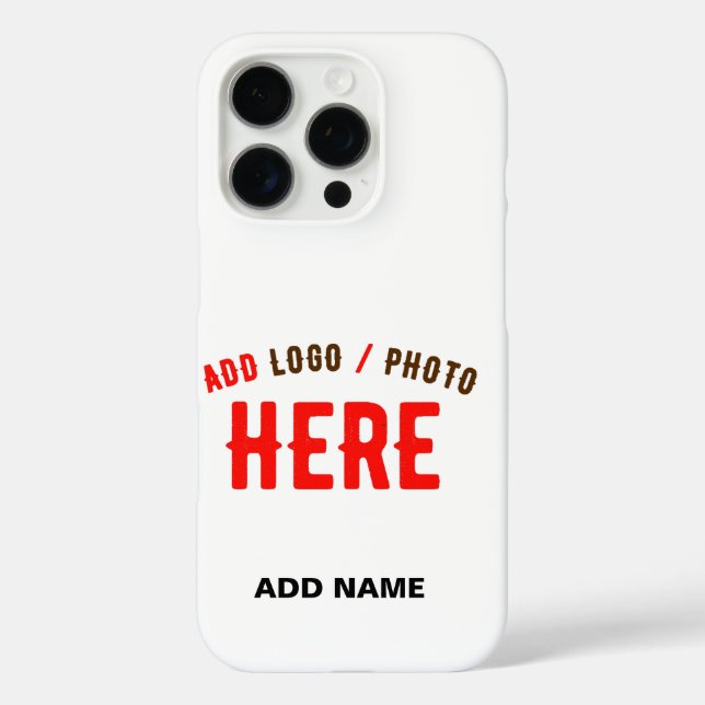 STYLISH MODERN CUSTOMIZABLE WHITE VERIFIED BRANDED Case-Mate iPhone CASE (Back)