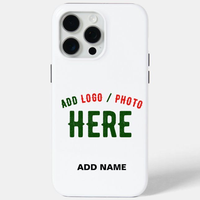 STYLISH MODERN CUSTOMIZABLE WHITE VERIFIED BRANDED Case-Mate iPhone CASE (Back)