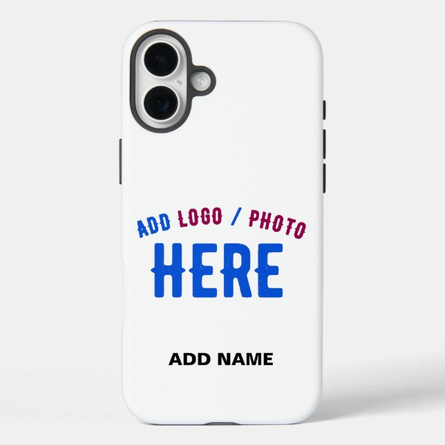 STYLISH MODERN CUSTOMIZABLE WHITE VERIFIED BRANDED Case-Mate iPhone CASE (Back)