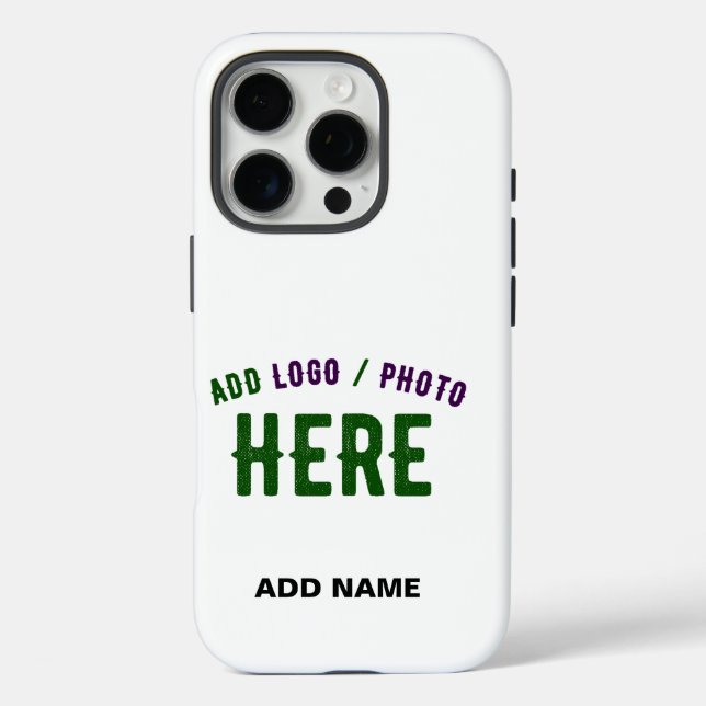 STYLISH MODERN CUSTOMIZABLE WHITE VERIFIED BRANDED Case-Mate iPhone CASE (Back)