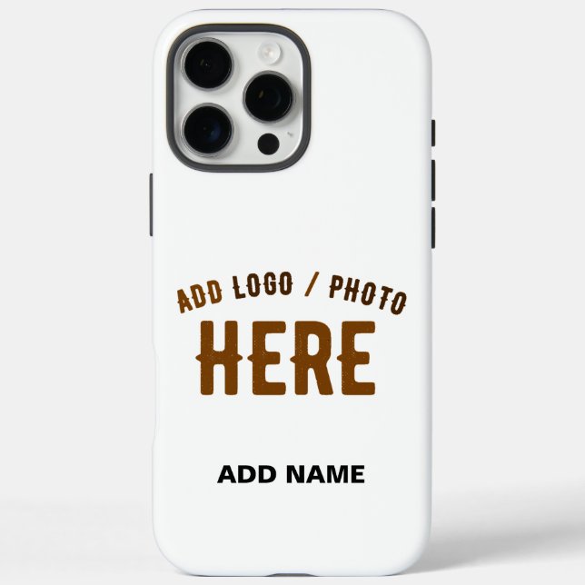 STYLISH MODERN CUSTOMIZABLE WHITE VERIFIED BRANDED Case-Mate iPhone CASE (Back)