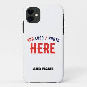 STYLISH MODERN CUSTOMIZABLE WHITE VERIFIED BRANDED iPhone 11 CASE