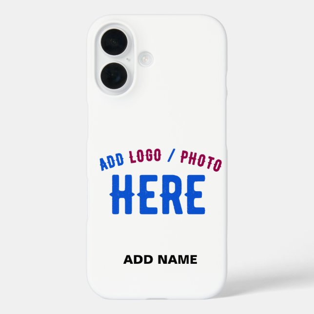 STYLISH MODERN CUSTOMIZABLE WHITE VERIFIED BRANDED Case-Mate iPhone CASE (Back)