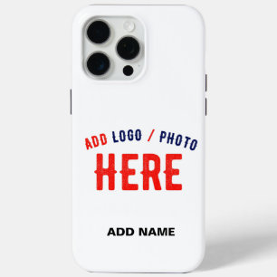 STYLISH MODERN CUSTOMIZABLE WHITE VERIFIED BRANDED iPhone 15 PRO MAX CASE