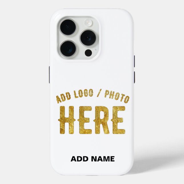 STYLISH MODERN CUSTOMIZABLE WHITE VERIFIED BRANDED Case-Mate iPhone CASE (Back)