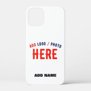 STYLISH MODERN CUSTOMIZABLE WHITE VERIFIED BRANDED iPhone 12 MINI CASE