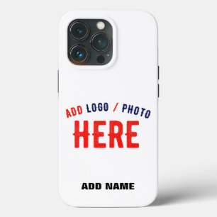 STYLISH MODERN CUSTOMIZABLE WHITE VERIFIED BRANDED iPhone 13 PRO CASE