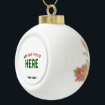 STYLISH MODERN CUSTOMIZABLE WHITE VERIFIED BRANDED CERAMIC BALL CHRISTMAS ORNAMENT<br><div class="desc">THIS IS A DESIGN FITTING FOR EVERYONE.YOU CAN CHANGE, RESIZE OR ADD LOGO, PHOTO, TEXT AND COLOURS THE WAY YOU LIKE.THANK YOU.</div>