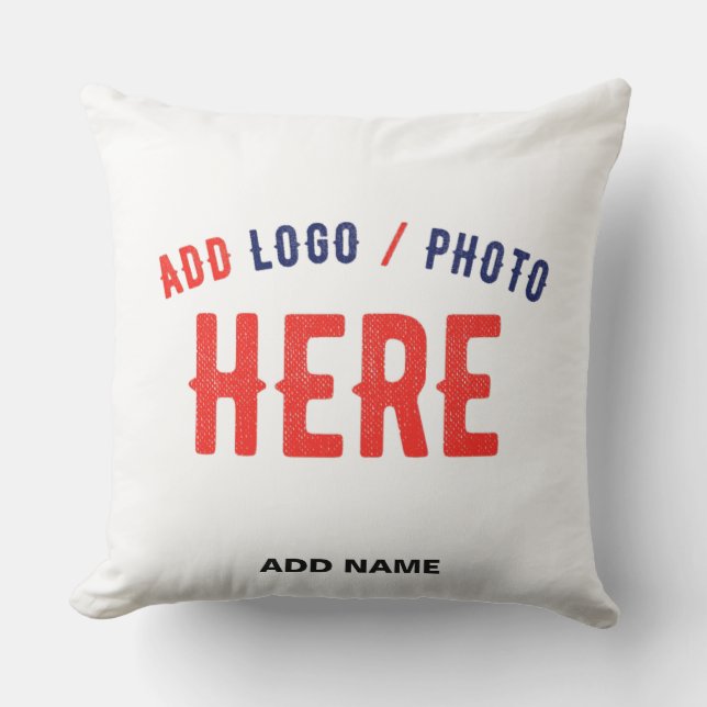 STYLISH MODERN CUSTOMIZABLE WHITE VERIFIED BRANDED CUSHION (Front)