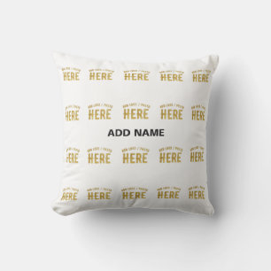 STYLISH MODERN CUSTOMIZABLE WHITE VERIFIED BRANDED CUSHION