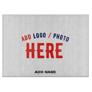STYLISH MODERN CUSTOMIZABLE WHITE VERIFIED BRANDED CUTTING BOARD