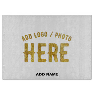 STYLISH MODERN CUSTOMIZABLE WHITE VERIFIED BRANDED CUTTING BOARD