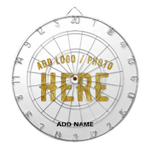 STYLISH MODERN CUSTOMIZABLE WHITE VERIFIED BRANDED DARTBOARD