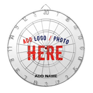 STYLISH MODERN CUSTOMIZABLE WHITE VERIFIED BRANDED DARTBOARD