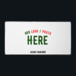 STYLISH MODERN CUSTOMIZABLE WHITE VERIFIED BRANDED DESK MAT<br><div class="desc">THIS IS A DESIGN FITTING FOR EVERYONE.YOU CAN CHANGE, RESIZE OR ADD LOGO, PHOTO, TEXT AND COLOURS THE WAY YOU LIKE.THANK YOU.</div>