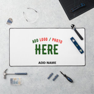 STYLISH MODERN CUSTOMIZABLE WHITE VERIFIED BRANDED DESK MAT